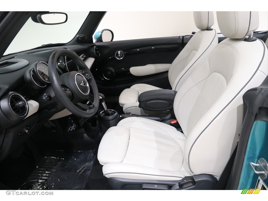 Satellite Grey Lounge Leather Interior 2019 Mini Convertible Cooper S Photo #138171076