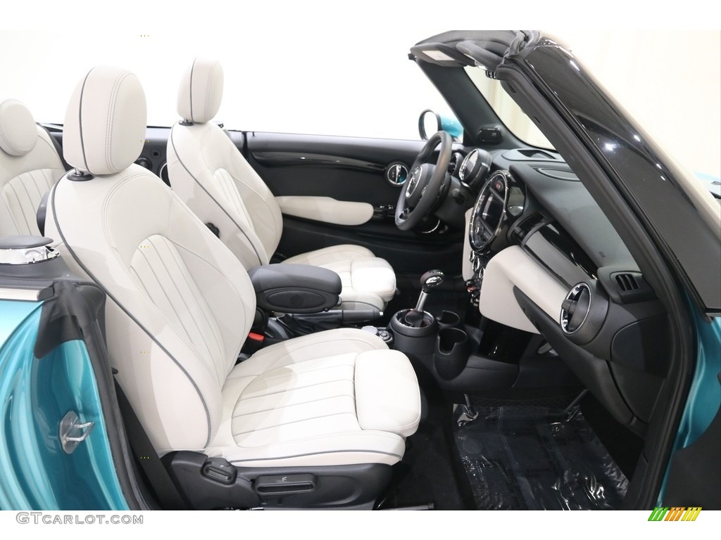Satellite Grey Lounge Leather Interior 2019 Mini Convertible Cooper S Photo #138171094