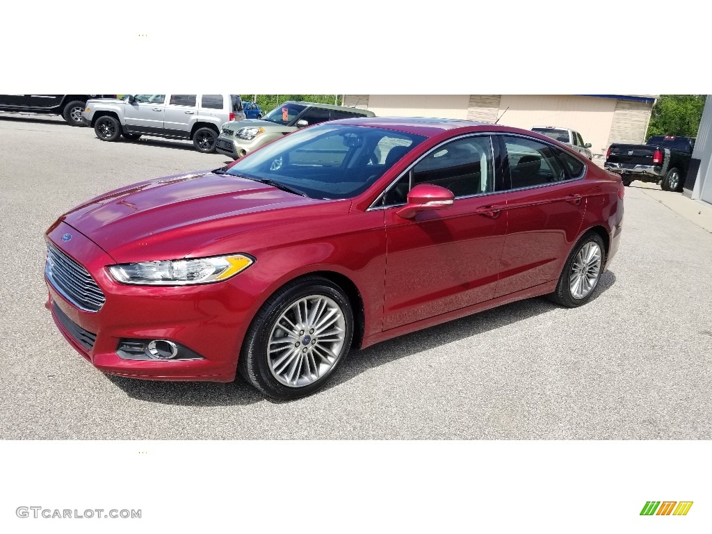 2015 Fusion SE - Ruby Red Metallic / Charcoal Black photo #5
