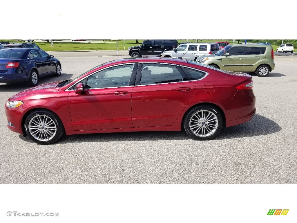 2015 Fusion SE - Ruby Red Metallic / Charcoal Black photo #6