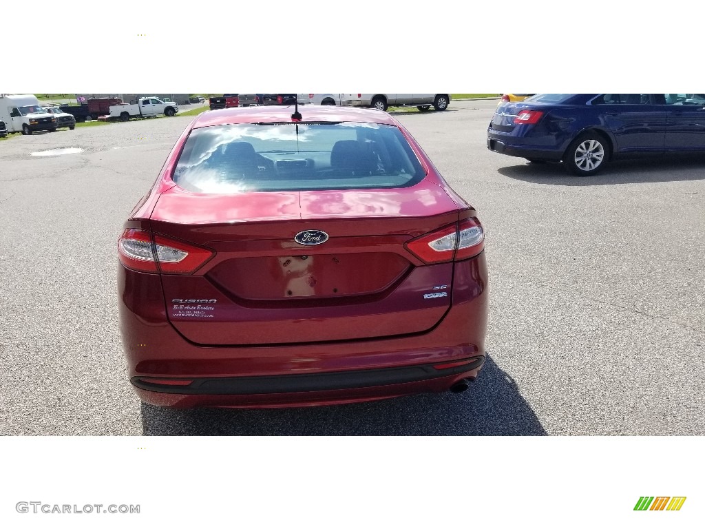2015 Fusion SE - Ruby Red Metallic / Charcoal Black photo #8
