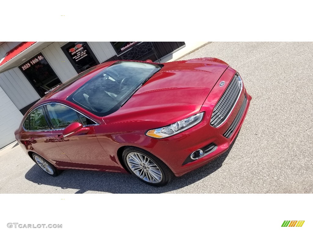 2015 Fusion SE - Ruby Red Metallic / Charcoal Black photo #21