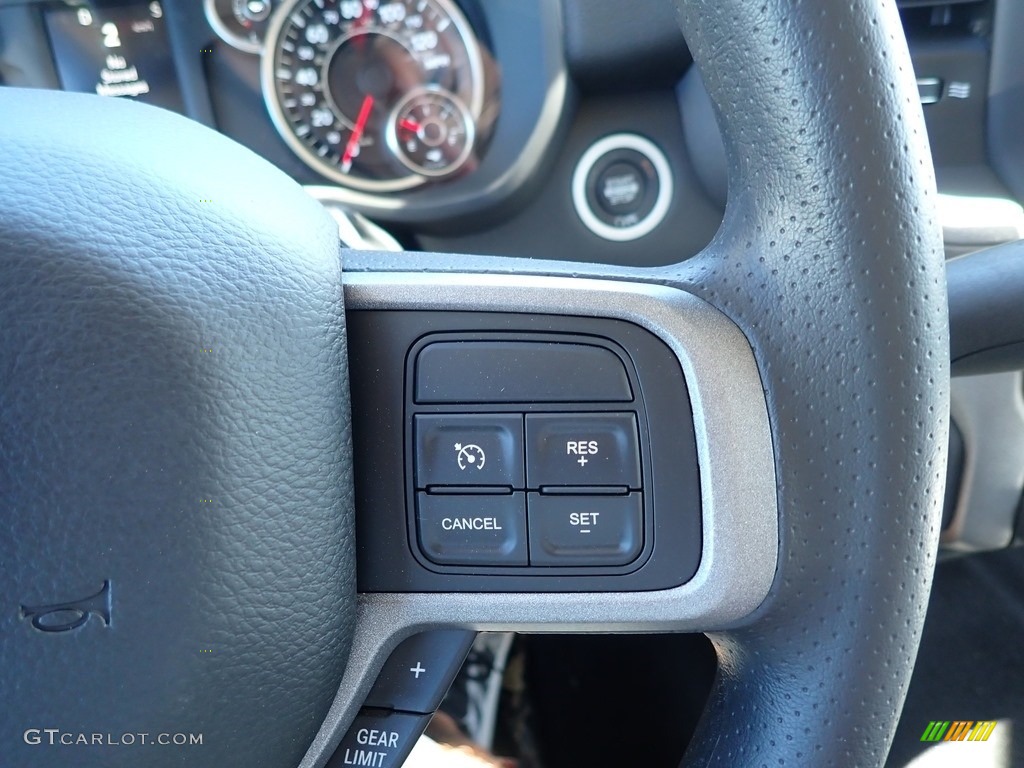 2020 Ram 2500 Tradesman Crew Cab 4x4 Black/Diesel Gray Steering Wheel Photo #138181719