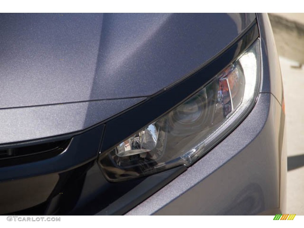 2019 Civic LX Sedan - Sonic Gray Pearl / Black photo #9