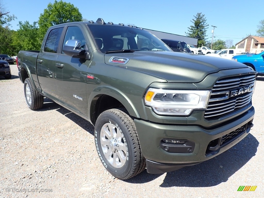 Olive Green Pearl 2020 Ram 2500 Laramie Crew Cab 4x4 Exterior Photo #138182400