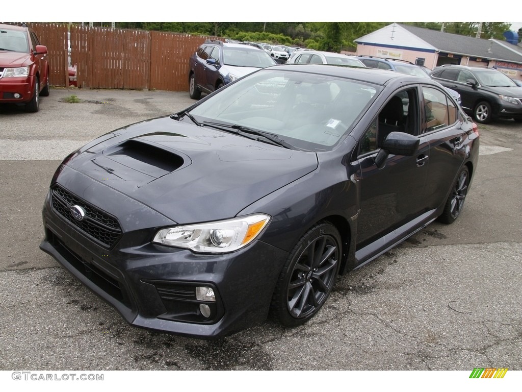 2018 WRX Premium - Dark Gray Metallic / Carbon Black photo #1