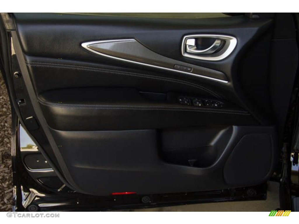 2017 Infiniti QX60 Standard QX60 Model Graphite Door Panel Photo #138184115
