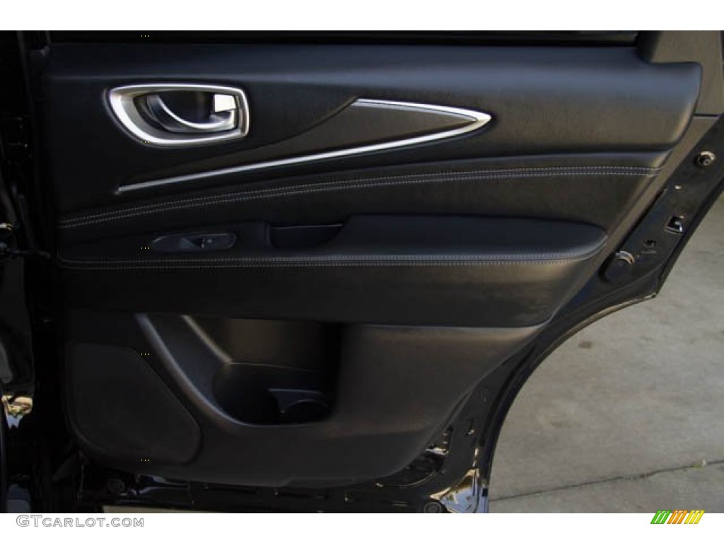 2017 Infiniti QX60 Standard QX60 Model Graphite Door Panel Photo #138184167