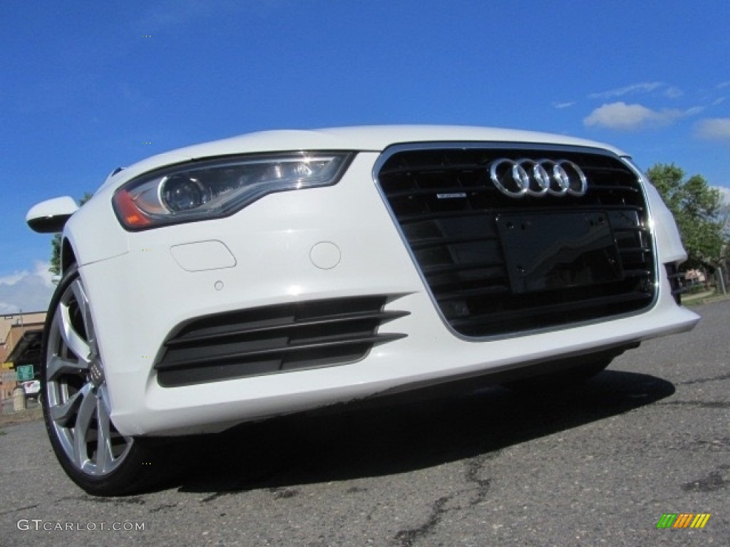 2015 A6 2.0T Premium Plus quattro Sedan - Ibis White / Nougat Brown photo #2