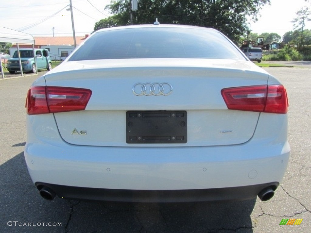 2015 A6 2.0T Premium Plus quattro Sedan - Ibis White / Nougat Brown photo #9