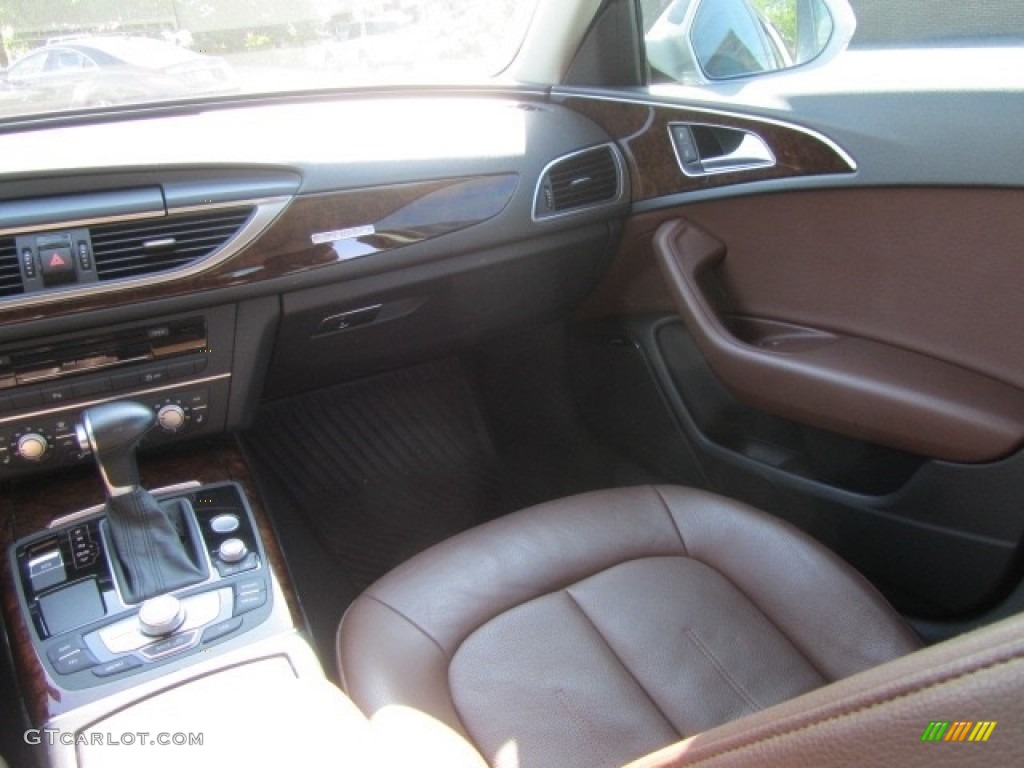 2015 A6 2.0T Premium Plus quattro Sedan - Ibis White / Nougat Brown photo #14