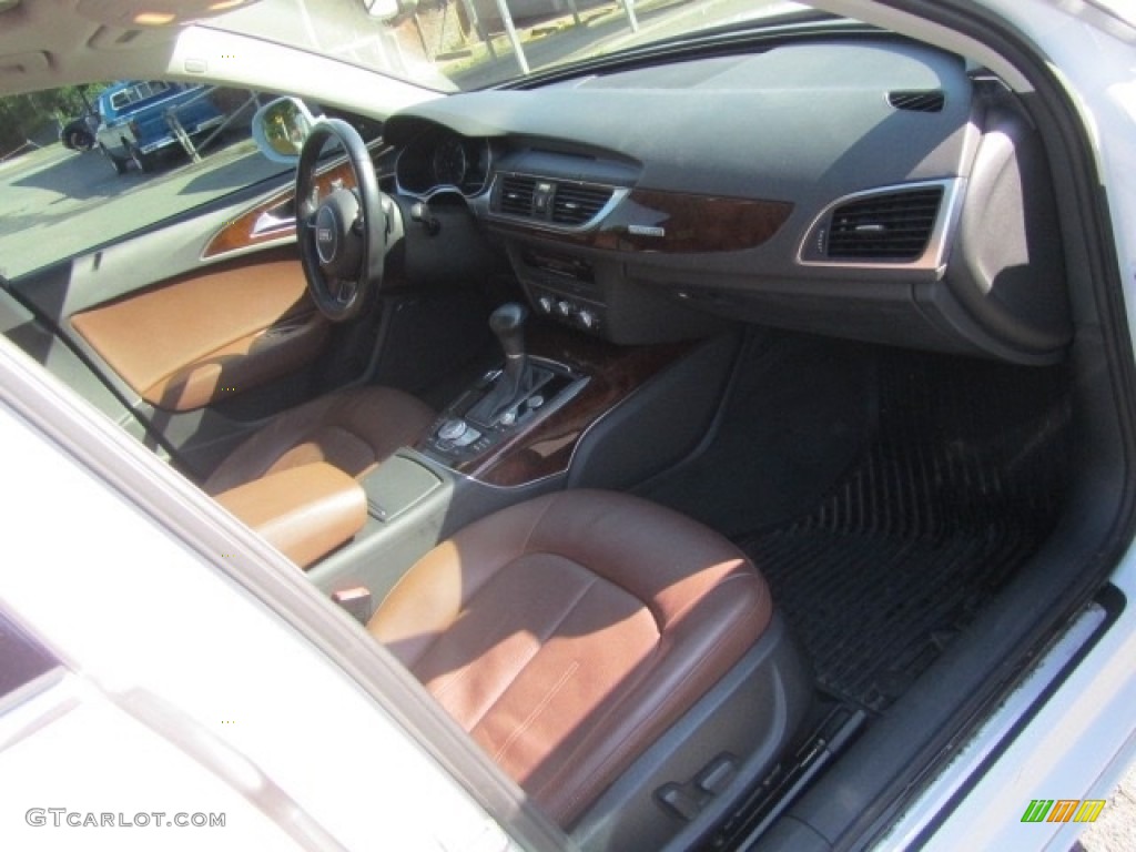 2015 A6 2.0T Premium Plus quattro Sedan - Ibis White / Nougat Brown photo #22