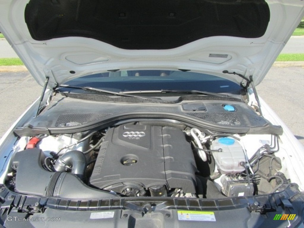 2015 A6 2.0T Premium Plus quattro Sedan - Ibis White / Nougat Brown photo #25