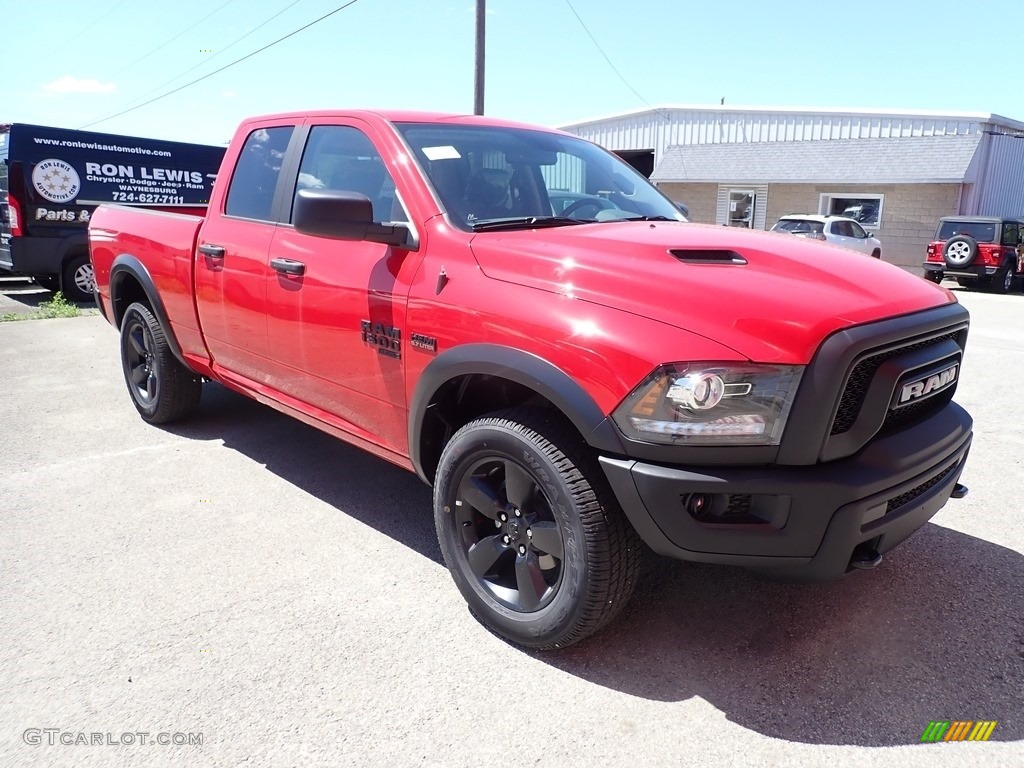 2020 1500 Classic Warlock Quad Cab 4x4 - Flame Red / Black/Diesel Gray photo #8