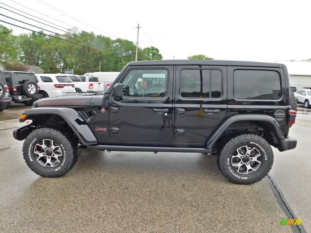 Black 2020 Jeep Wrangler Unlimited Rubicon 4x4 Exterior Photo #138187629