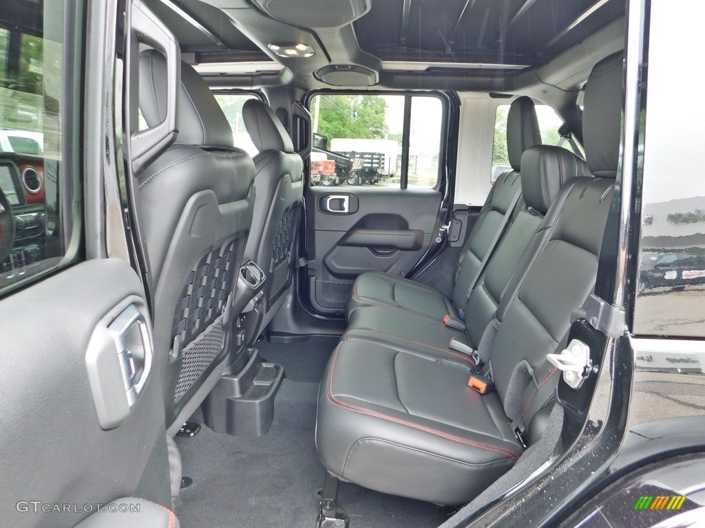 Black Interior 2020 Jeep Wrangler Unlimited Rubicon 4x4 Photo #138187863