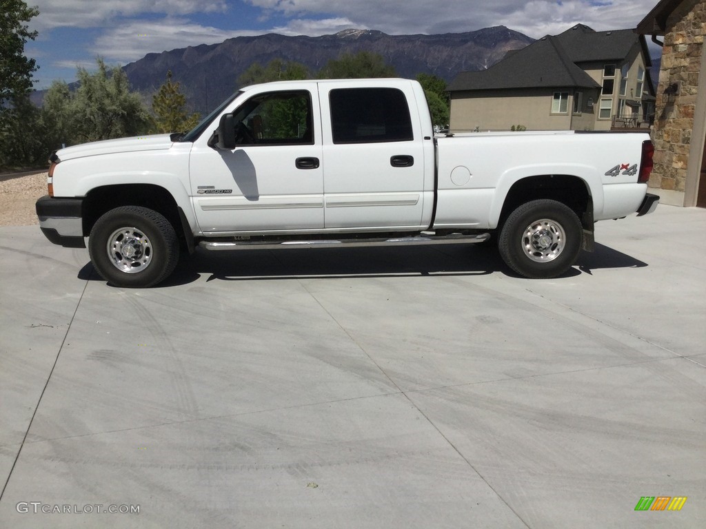 2007 Silverado 2500HD Classic LS Crew Cab 4x4 - Summit White / Dark Charcoal photo #1