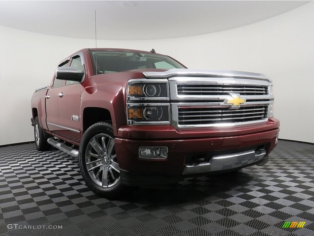 2014 Silverado 1500 High Country Crew Cab 4x4 - Deep Ruby Metallic / High Country Saddle photo #1