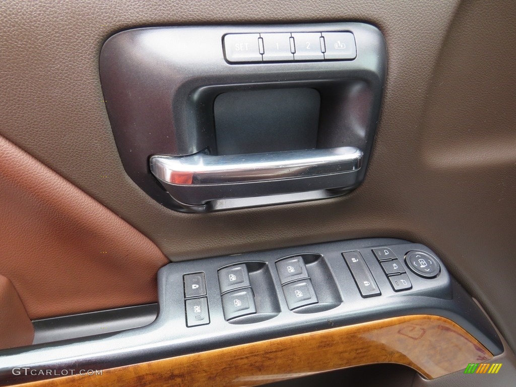 2014 Chevrolet Silverado 1500 High Country Crew Cab 4x4 High Country Saddle Door Panel Photo #138190101