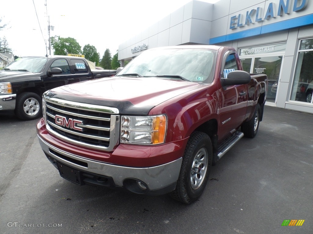 2013 Sierra 1500 Regular Cab 4x4 - Sonoma Red Metallic / Dark Titanium photo #2