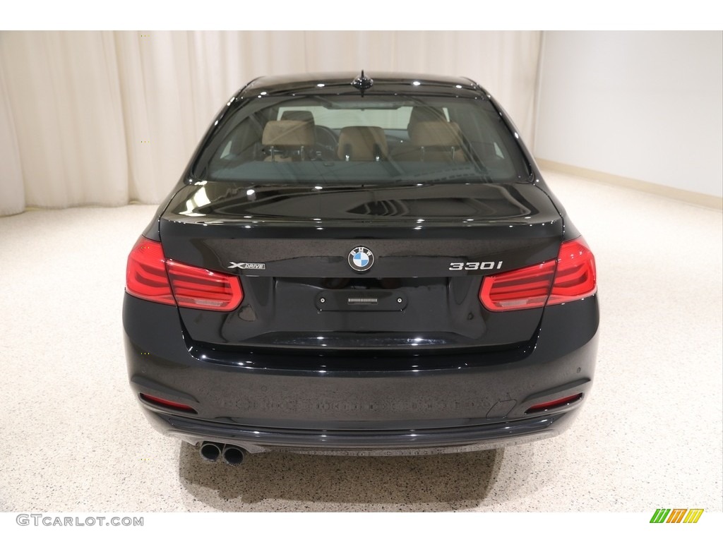 2017 3 Series 330i xDrive Sedan - Jet Black / Saddle Brown photo #4