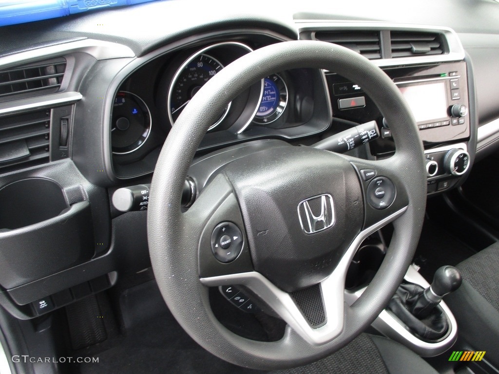 2017 Honda Fit LX Black Steering Wheel Photo #138191004
