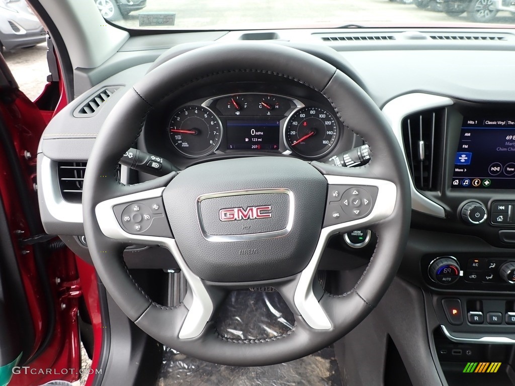 2020 GMC Terrain SLT AWD Jet Black Steering Wheel Photo #138191085