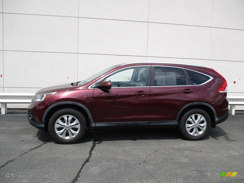 2012 CR-V EX-L 4WD - Basque Red Pearl II / Gray photo #2