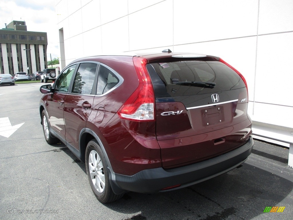 2012 CR-V EX-L 4WD - Basque Red Pearl II / Gray photo #3