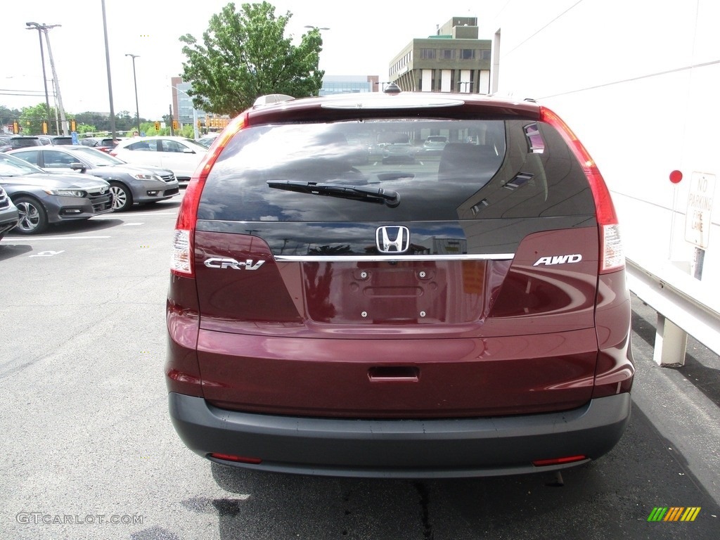 2012 CR-V EX-L 4WD - Basque Red Pearl II / Gray photo #4