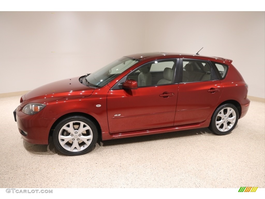 2008 MAZDA3 s Touring Hatchback - True Red / Black photo #3