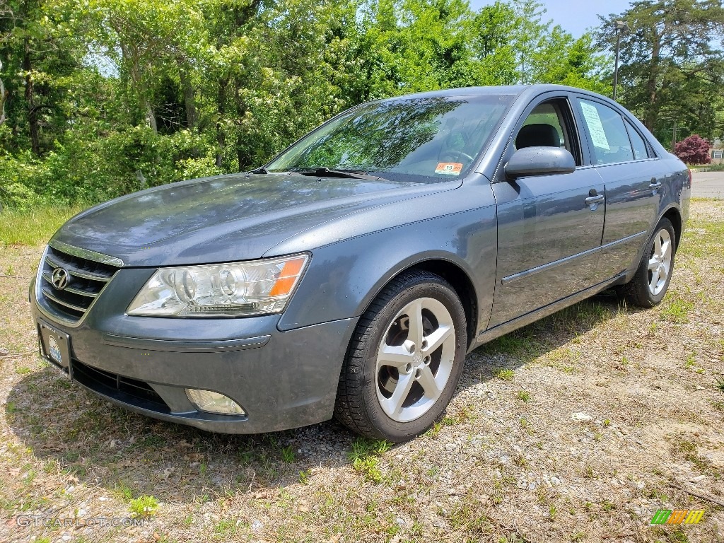 2009 Sonata SE V6 - Slate Blue / Gray photo #1