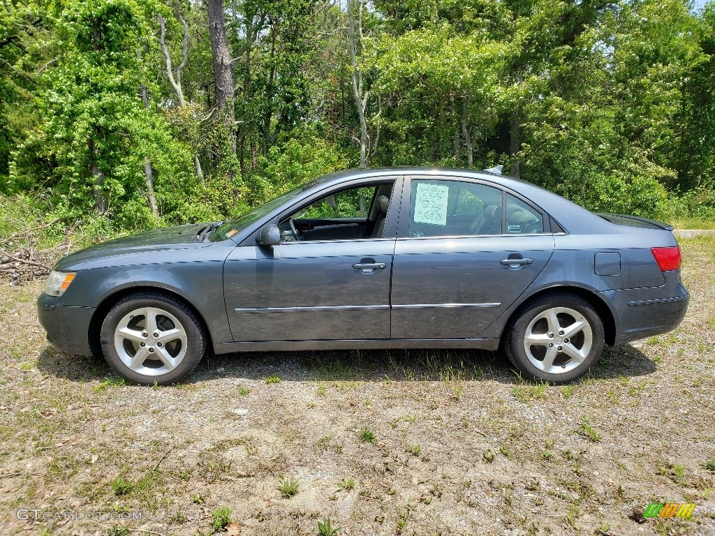 2009 Sonata SE V6 - Slate Blue / Gray photo #2