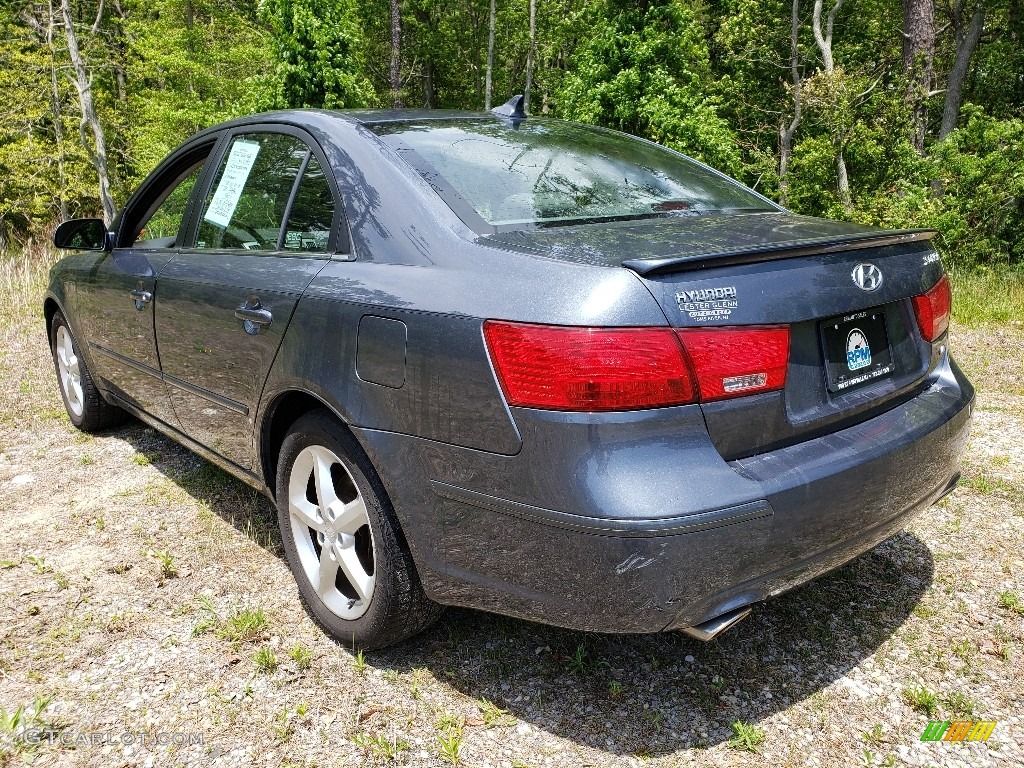 2009 Sonata SE V6 - Slate Blue / Gray photo #3