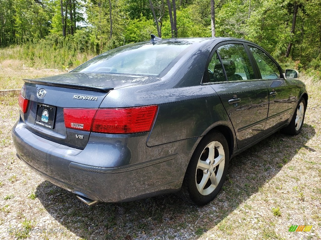 2009 Sonata SE V6 - Slate Blue / Gray photo #5