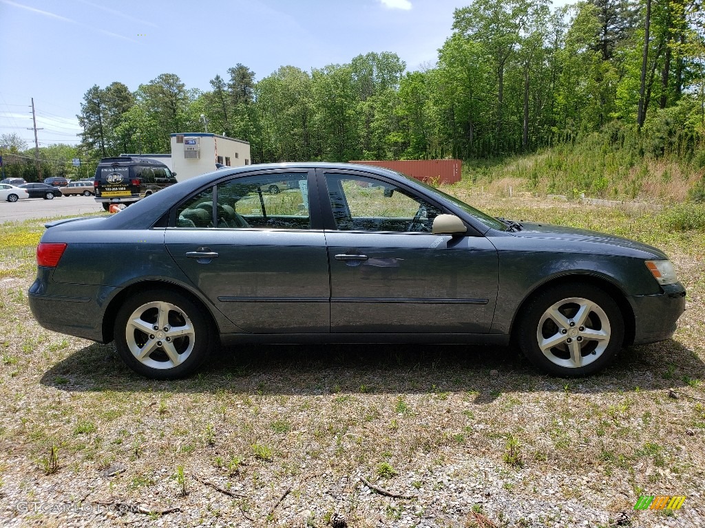 2009 Sonata SE V6 - Slate Blue / Gray photo #6