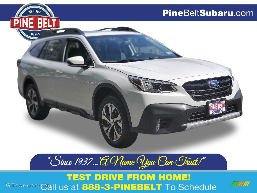 2020 Outback 2.5i Limited - Crystal White Pearl / Slate Black photo #1