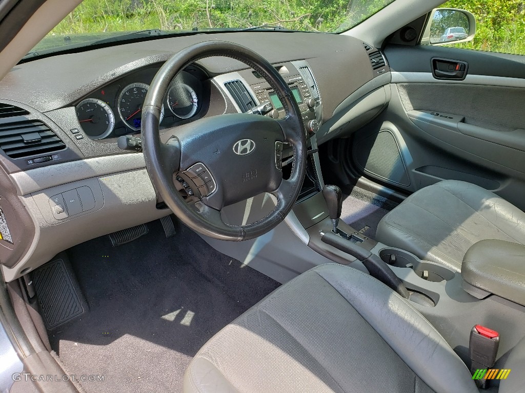 2009 Sonata SE V6 - Slate Blue / Gray photo #15