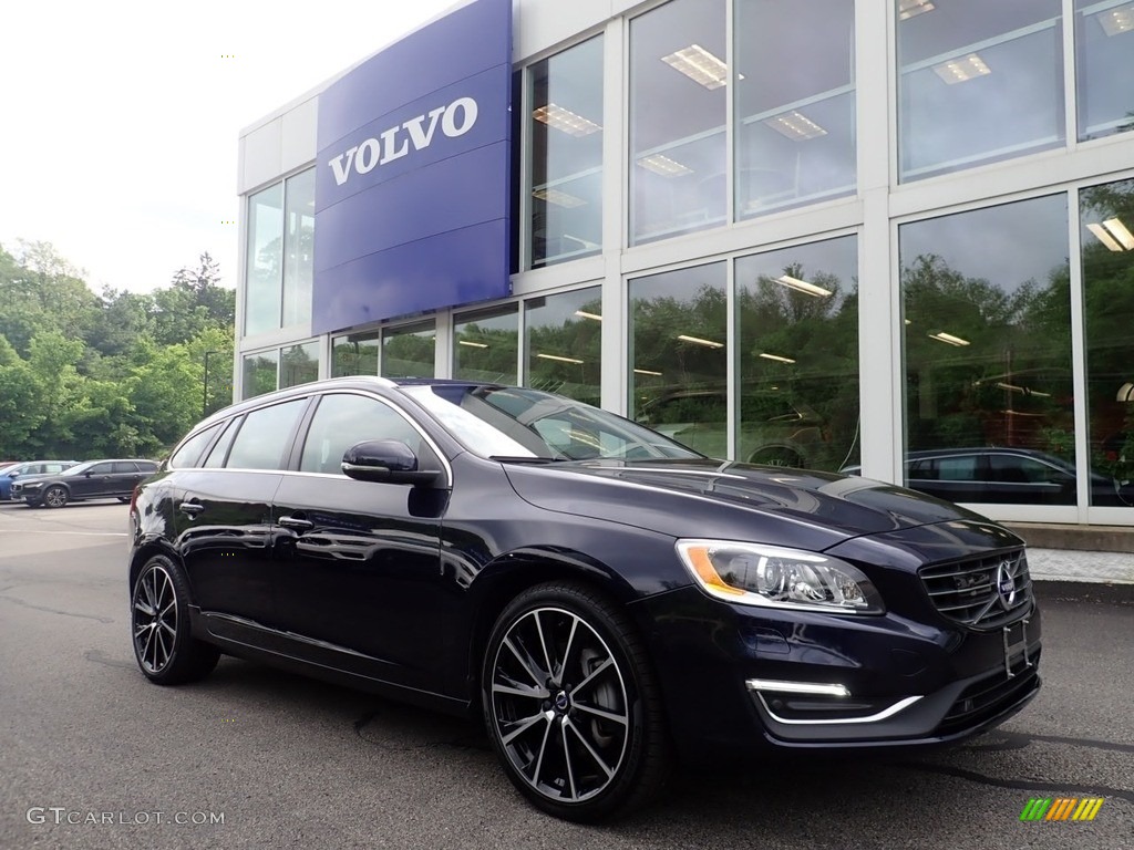 2017 V60 T5 AWD - Magic Blue Metallic / Off Black photo #1