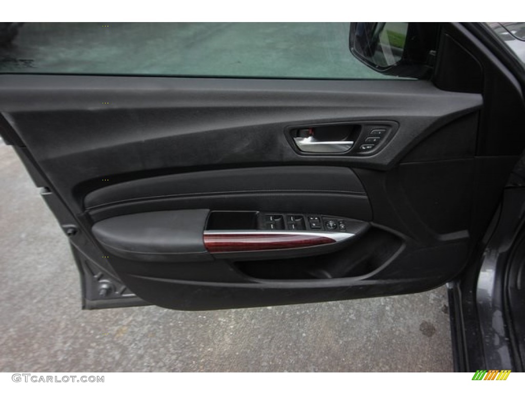 2017 Acura TLX Sedan Ebony Door Panel Photo #138194577
