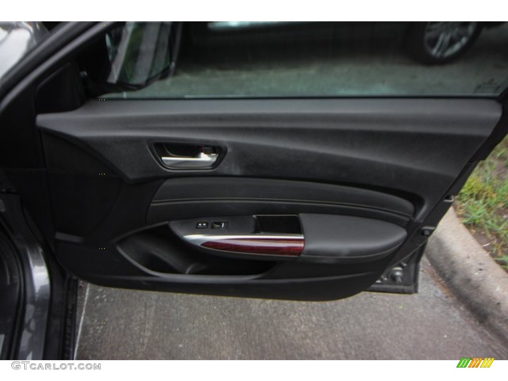 2017 Acura TLX Sedan Ebony Door Panel Photo #138194703