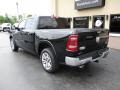 2019 Diamond Black Crystal Pearl Ram 1500 Long Horn Crew Cab 4x4  photo #3