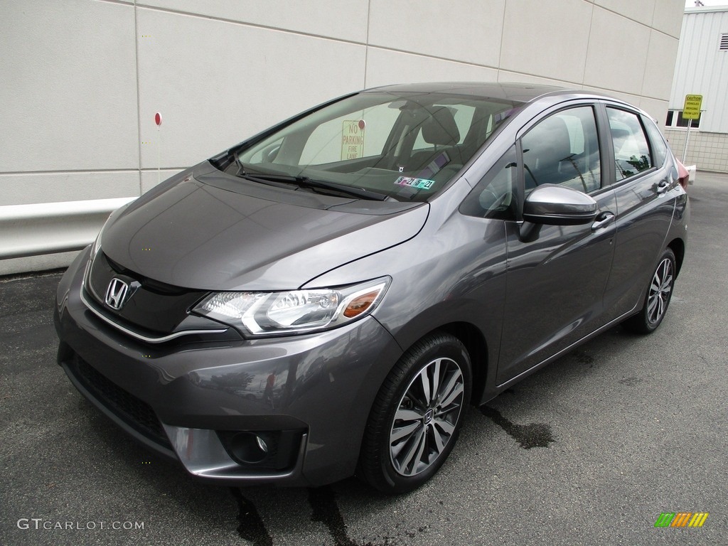 Modern Steel Metallic 2017 Honda Fit EX Exterior Photo #138196131