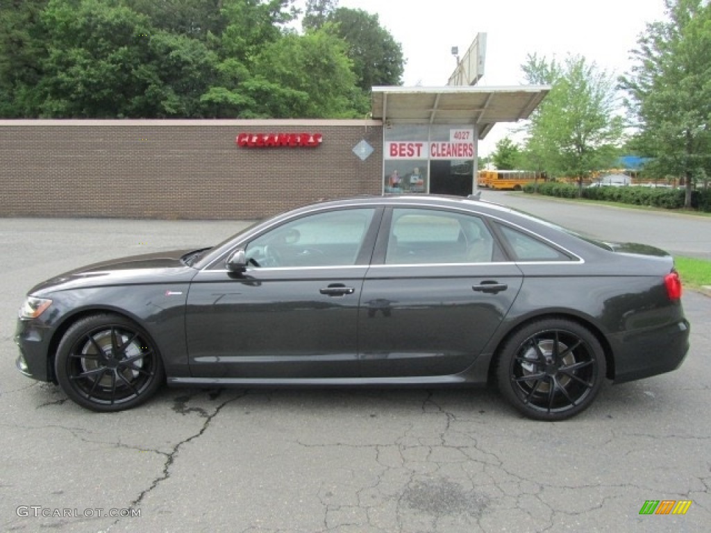 2013 A6 3.0T quattro Sedan - Oolong Gray Metallic / Nougat Brown photo #7