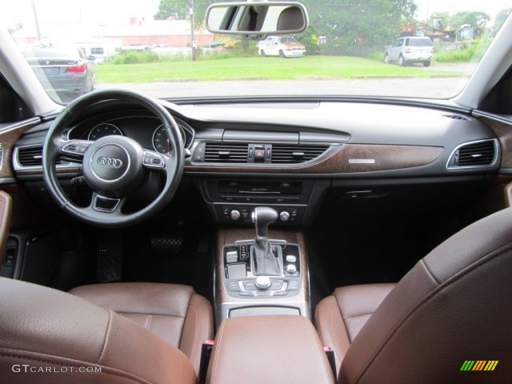 2013 A6 3.0T quattro Sedan - Oolong Gray Metallic / Nougat Brown photo #13