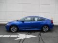 Aegean Blue Metallic 2017 Honda Civic LX Sedan Exterior