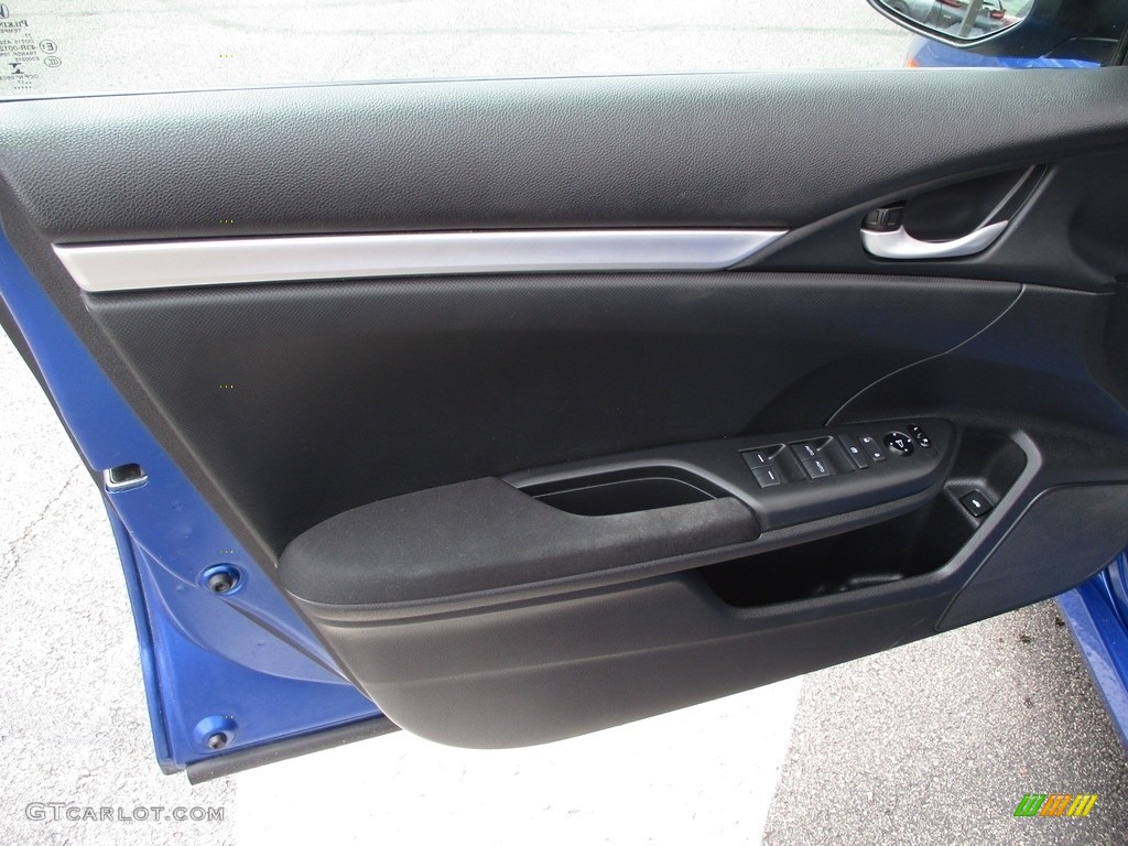 2017 Honda Civic LX Sedan Black Door Panel Photo #138197484