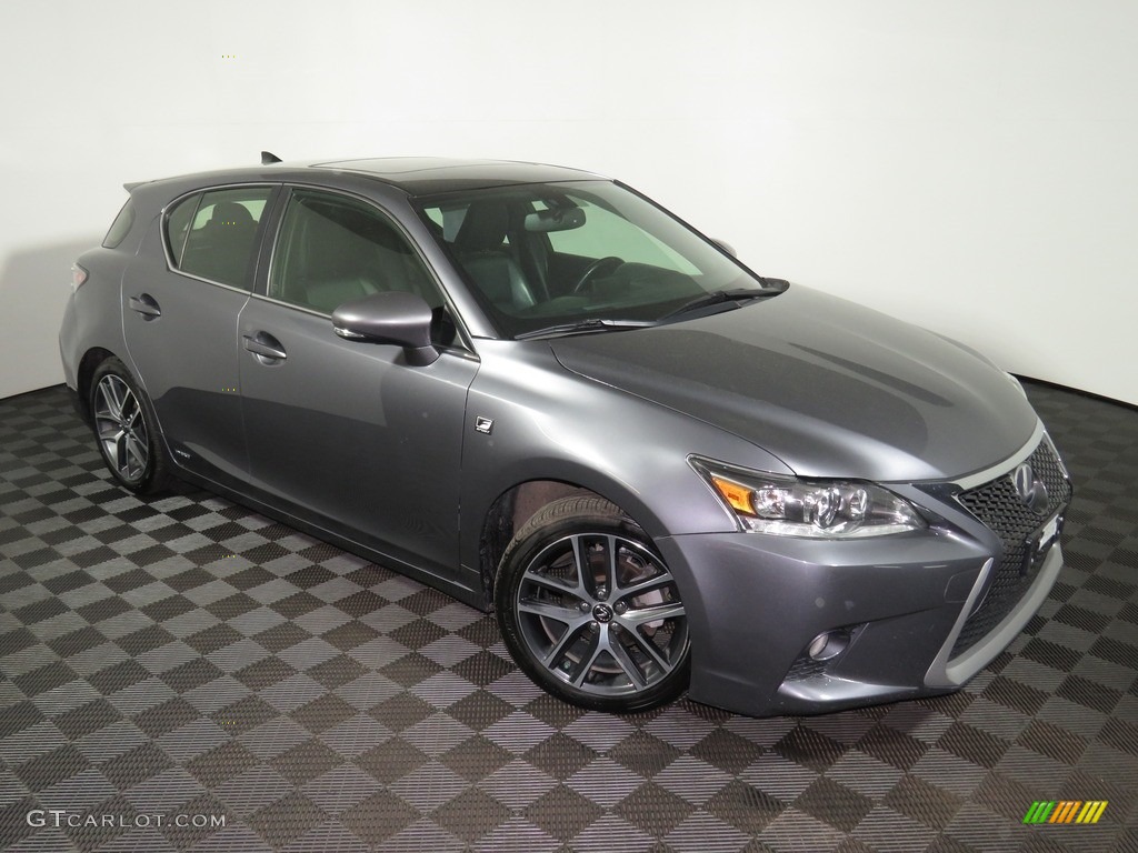 2014 CT 200h Hybrid - Nebula Gray Pearl / Black photo #2
