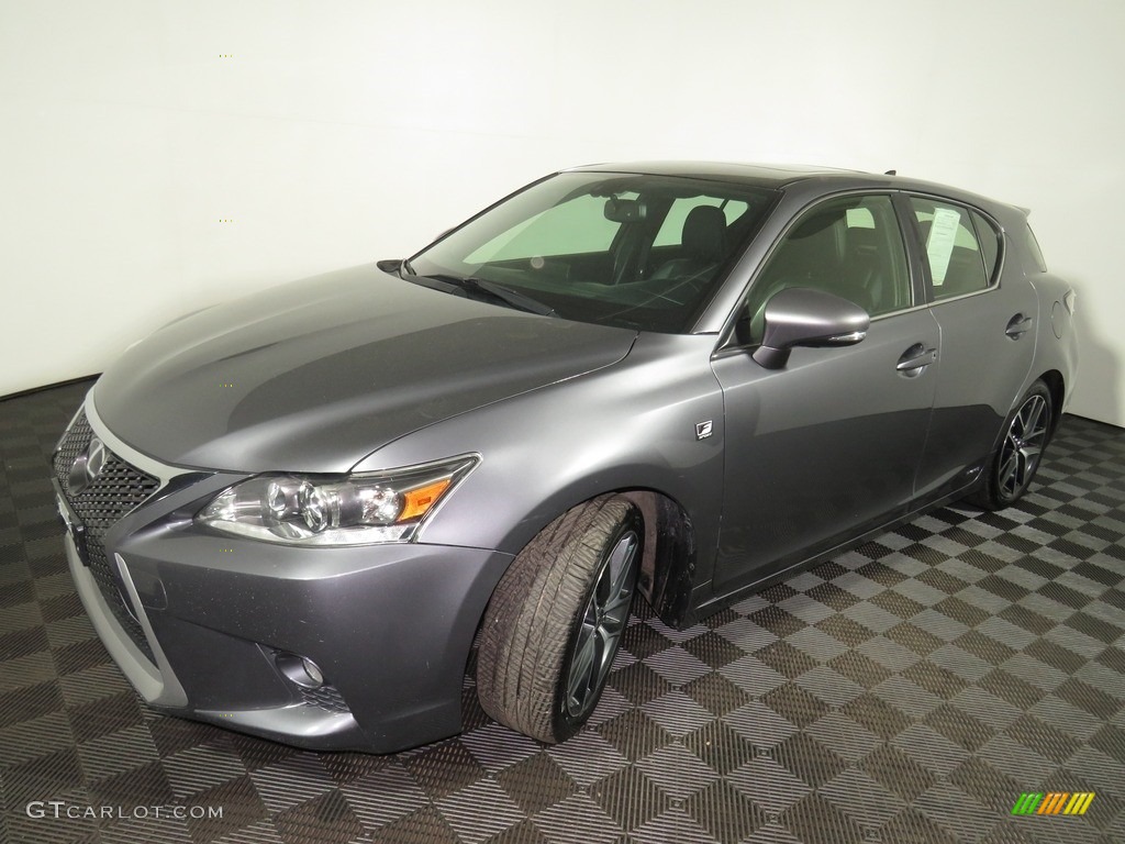 2014 CT 200h Hybrid - Nebula Gray Pearl / Black photo #7