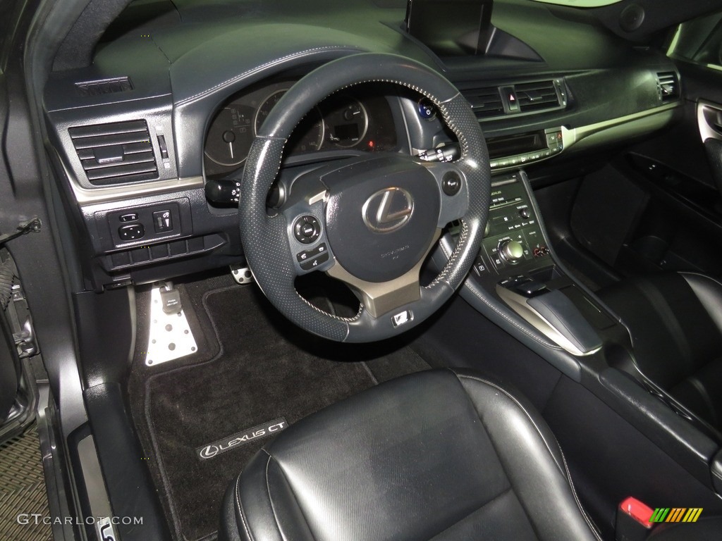 2014 Lexus CT 200h Hybrid Black Dashboard Photo #138199227